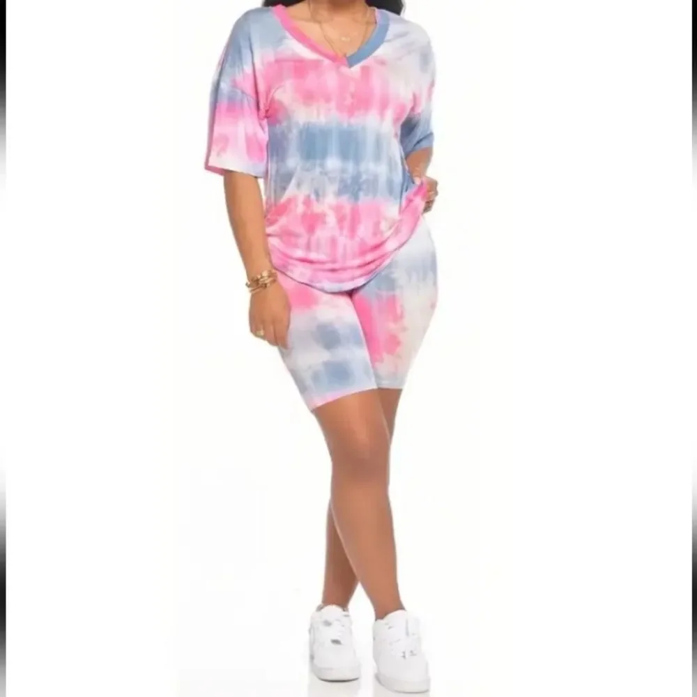 Ladies Tie Dye 2 Piece Set sz Small